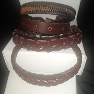 Handmade Genuine Leather Adjustable Bracelets